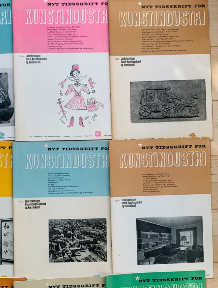 Nyt Tidsskrift for Kunstindustri 1946, emne: design