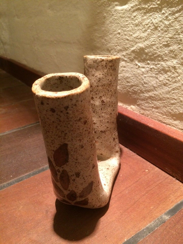 Keramik, Vase dobbelt , Malene 84