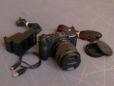 Canon, EOS M3, 24 megapixels, 3 x optisk zoom, God, SOLGT

Godt og kompakt spejlløst digitalkamera f