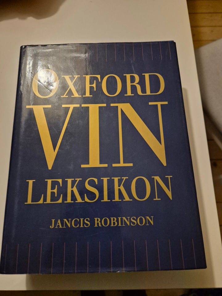 Oxford vin leksikon, Jancis Robinson, emne: mad og vin