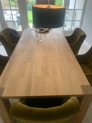 Spisebord, Egetræ, Ålborg træindustri, b: 110 l: 240, Solidt spisebord, oprindeligt fra illums bolig