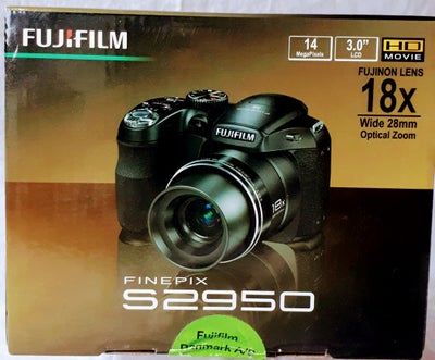 Fujifilm, FinePix S2950, spejlrefleks, 14 megapixels, Perfekt, FujiFilm. FinePix S2950.. 
14 MegaPii