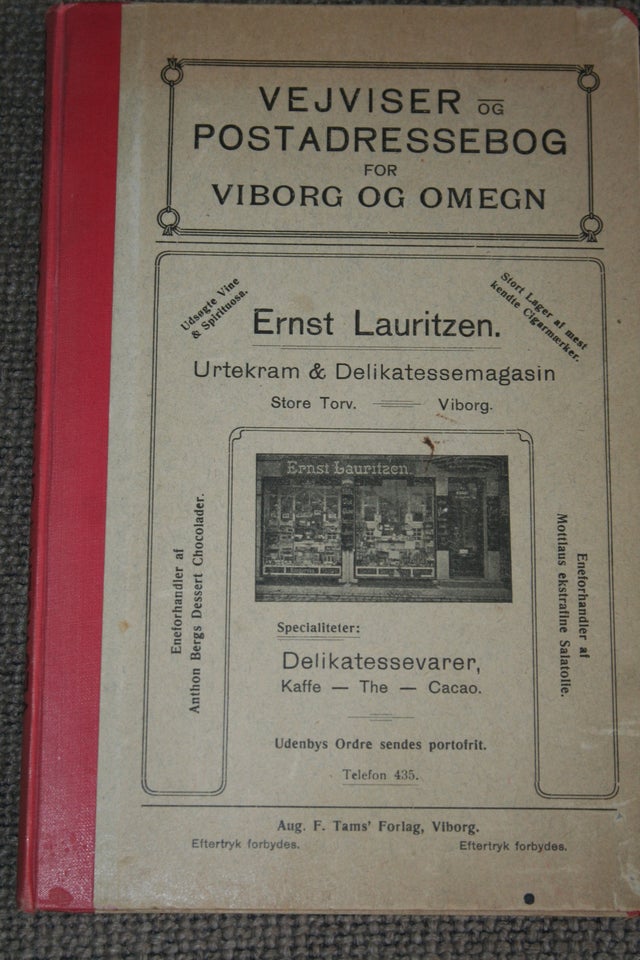 Vejviser for Viborg og Omegn 1918, emne: lokalhistorie