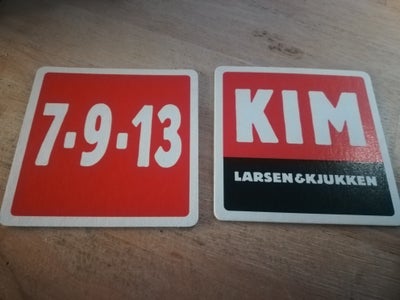 Ølbrikker, Kim Larsen & Kjukken, Rigtig fine Kim Larsen & Kjukken 
Fine pap Ølbrikker
10 x 10 cm
2 s