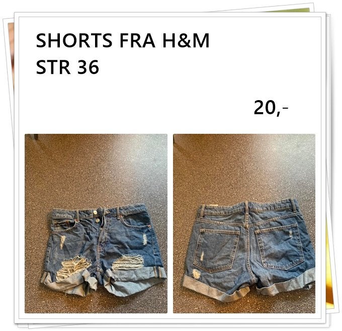 Shorts, H&M, str. 36 – Køb af Nyt og Brugt