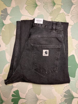 Jeans, Carhartt, str. 28,  Sort,  Denim,  Ubrugt, Nye. W Brandon pant str XS. 