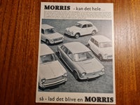 Morris modelbrochure fra 1968
4 siders som fold...