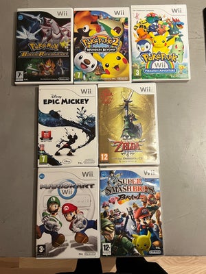Blandede titler, Nintendo Wii, anden genre, Jeg sælger lidt blandede spil til Nintendo Wii. De er al