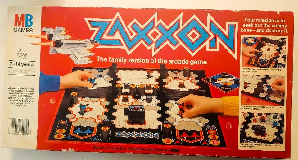 Zaxxon (1982) Milton Bradley, brætspil