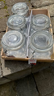 Glas, sylteglas med patentlåg, DAY, 5 stk. sylteglas med patentlåg sælges samlet for 50 kr