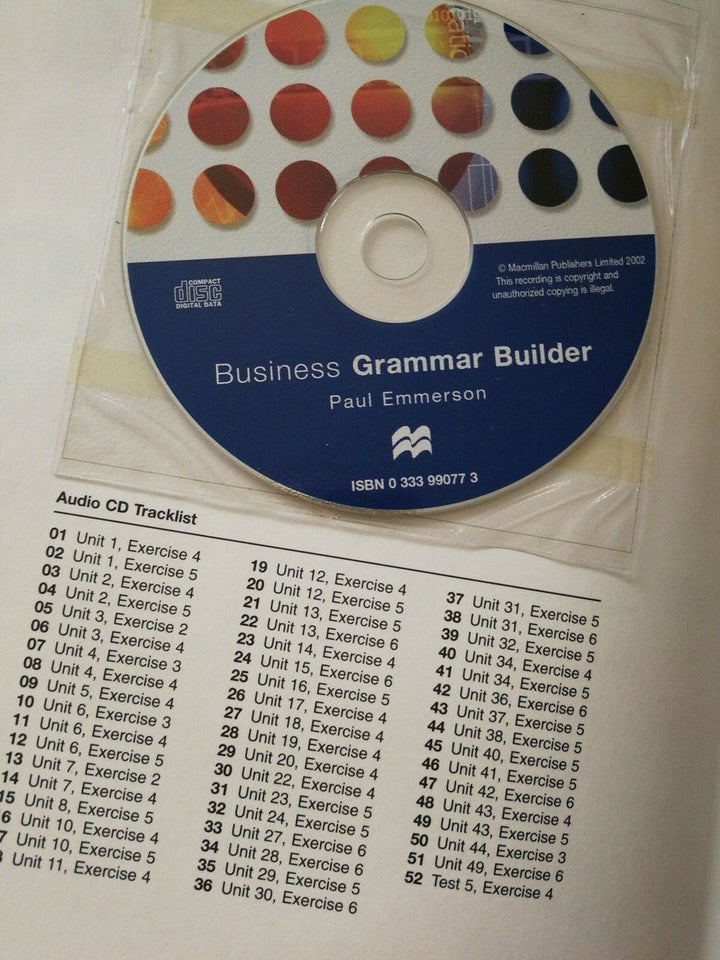 Engelsk. Business Grammar Builder, Paul Emmerson, år 2002