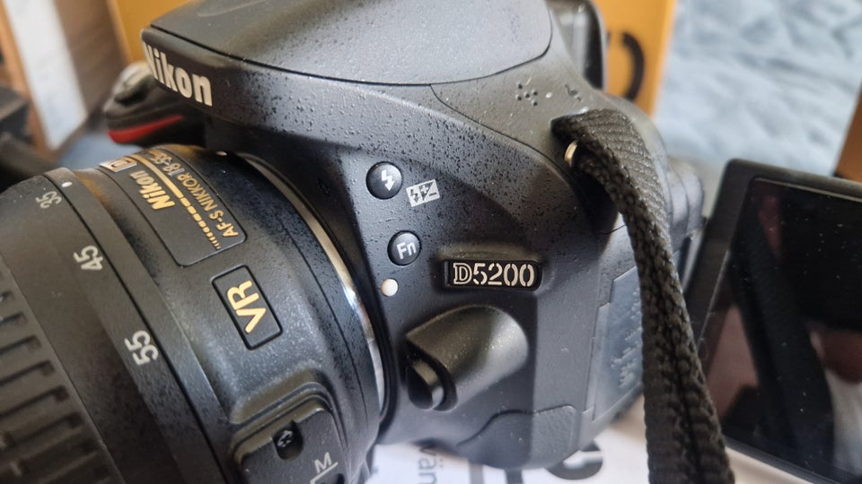 Nikon d5200, spejlrefleks, 24,2 megapixels