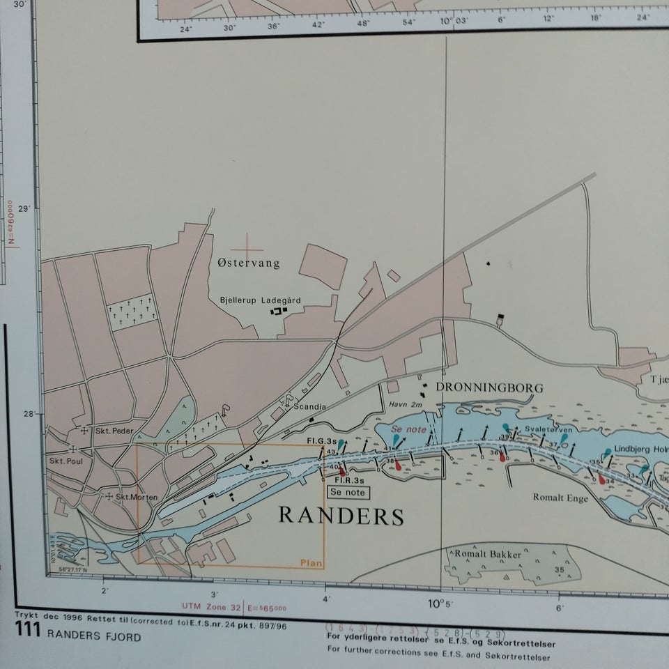 Papirsøkort, Randers Fjord