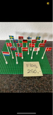 Lego City, Lego lande flag- en stor samling med alle mulige landes flag fx Danmark, Tyskland, Island