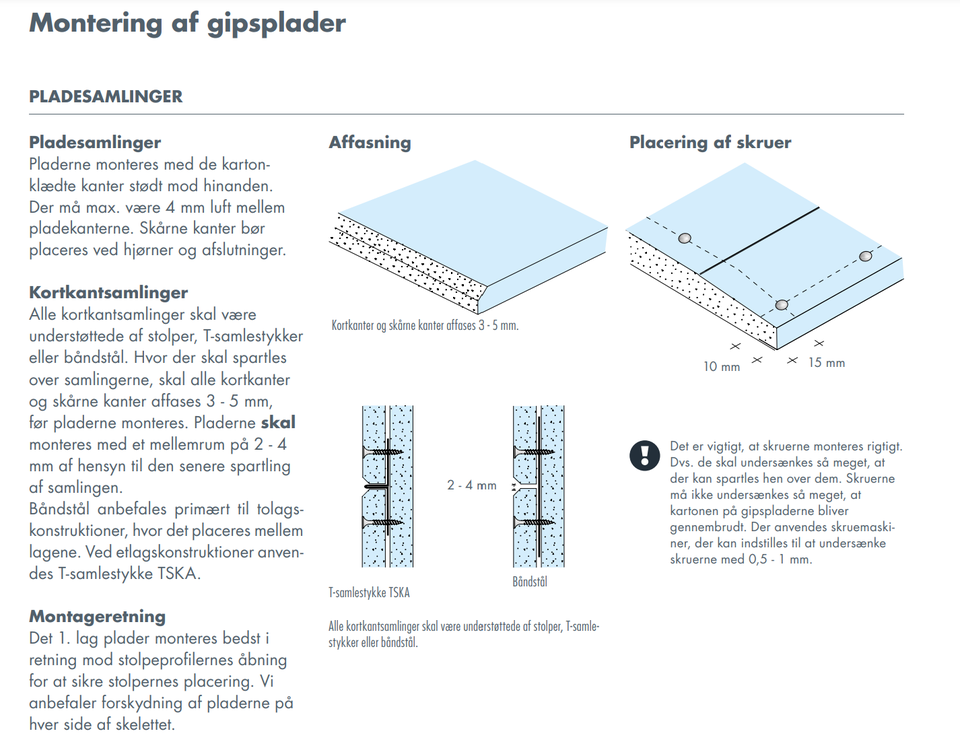 Knauf 80 mm båndstål afkortet