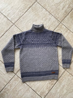 Sweater, Islandsk sweater , str. S,  Grå og blå,  Merino uld,  Ubrugt, Lækreste islandske sweater me