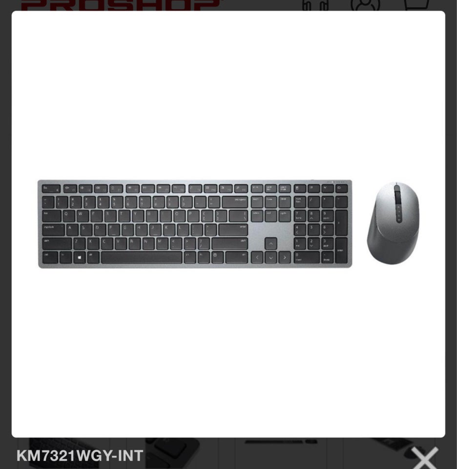 Tastatur, trådløs, Dell