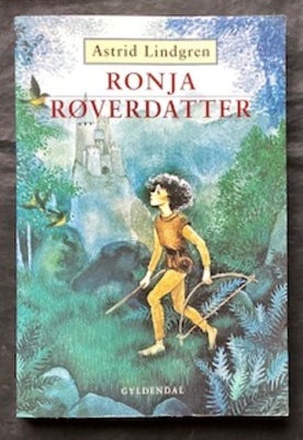 Ronja Røverdatter, Astrid Lindgren., Pæn softcover børnebog, Gyldendal, 2008, 8.udgave,  220 sider.

