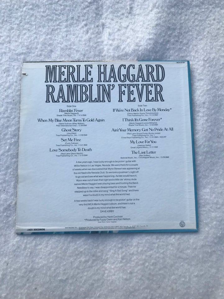 LP, Merle Haggard, Ramblin Fever