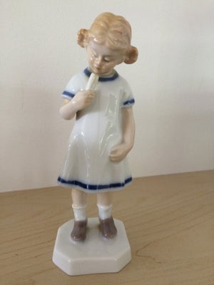 Porcelænsfigur, Bing & Grøndahl, porcelænsfiguren "pige med ispind" fra B&G, i flot stand uden skade