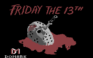 Friday The 13th - The Computer Game, Commodore 64 DISK / C128D, 


Domark, 1986:


"Friday The 13th 