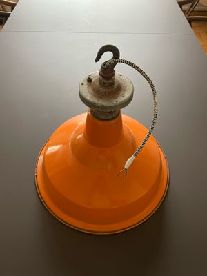 Pendel, Benjamin Saaflux Enamel, Vintage industrilampe fra den engelske producent, Benjamin, model S