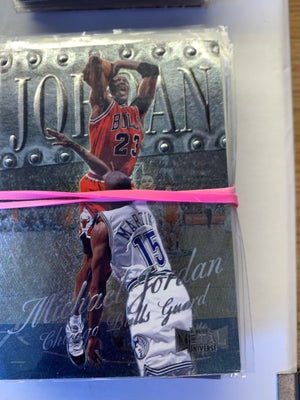 Samlekort, NBA, Michael Jordan 2 kort kobe bryant 2 kort basketball stjerne fra 1990’erne samt 990 a