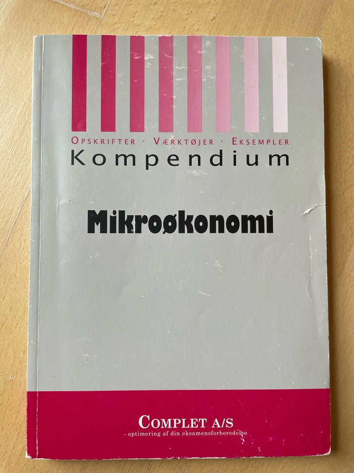 Kompendium i Mikroøkonomi Af Michael Andersen, Michael