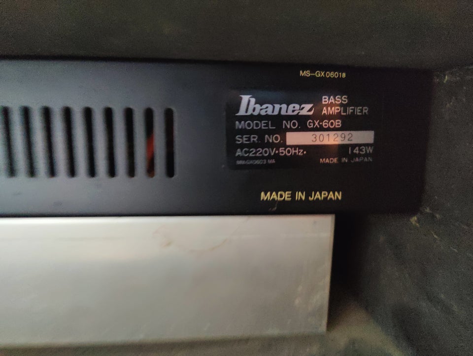 Bascombo, Ibanez Gx-60B, 123 W