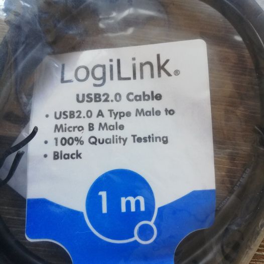 Logilink Usb 2.0A Male to micro B male (Ny) , Logilink, USB 2.0