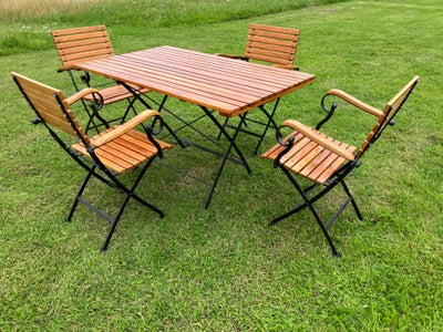 Havemøbelsæt, ILVA Garden furniture, TEAK træ - stål, Havesæt i super kvalitet , Til mange års brug 