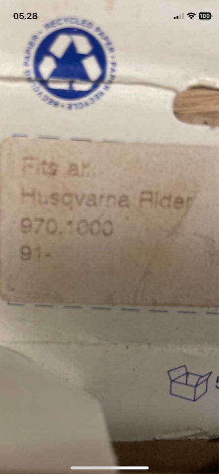 Anden plæneklipper, Huqvarna