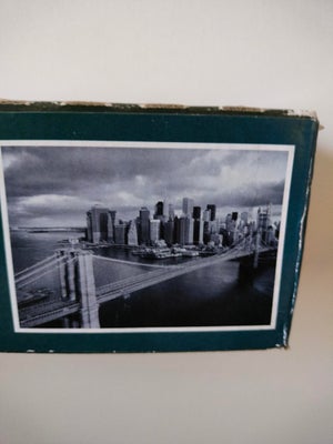 Wallpaper, motiv: Brooklyn Bridge, b: 366 h: 254, Meget flot nyt dekorativ fototapet (sort/hvid) Bro