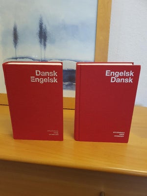 Dansk/Engelsk + Engelsk/Dansk, Gyldendals røde ordbøger, Pæn stand.
Hylde 14