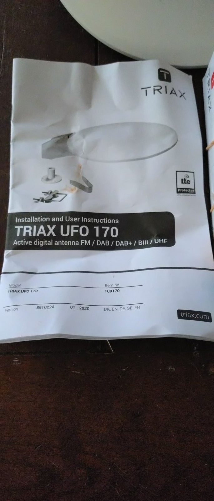 Digital antenne, Triax ufo 170, Triax