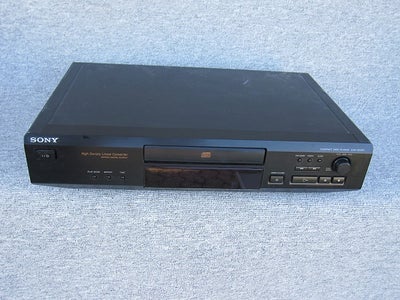 CD afspiller, Sony, CDP-XE220, Perfekt, 
- Sort,
- Bredde: 43cm.
- Med NY-renset laser,
- Musiknumre