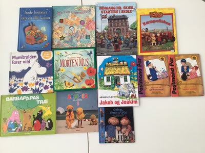Blandet, Flere, 12 stk blandet børnebøger som KUN sælges samlet.
• Søde historier om en lille kanin
