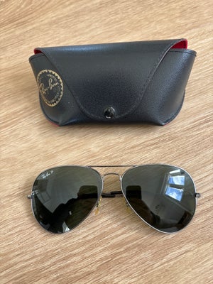 Solbriller herre, Ray Ban, ray ban aviator large 004/58 polaritet. Rigtig fin stand. 