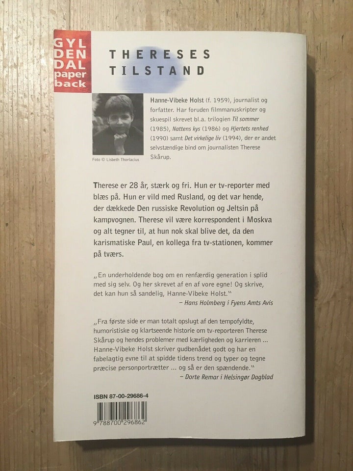 Thereses tilstand, Hanne Vibeke Holst, genre: roman