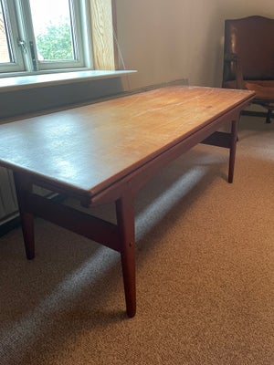 Sofabord, Teak, teaktræ, b: 90 l: 180, Det fineste teak sofabord. Det kan slåes ud ned plader i side
