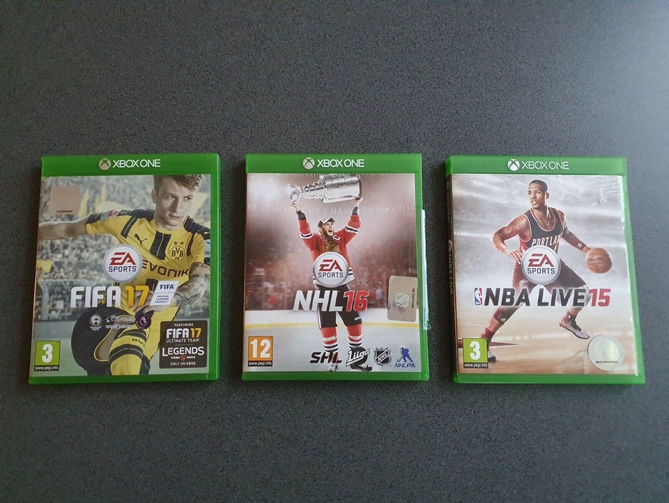 FIFA 17 / NHL 16 / NBA 15, Xbox One, sport