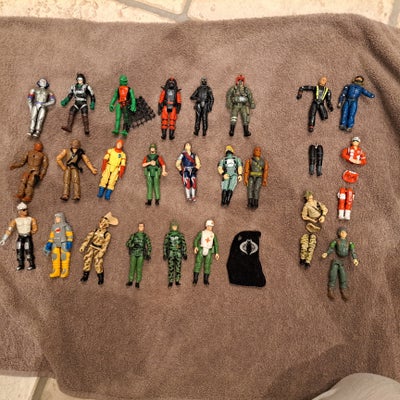 BYD G.I. Joe 19 stk, Hasbro, 19 stk 80er Hasbro GI Joe action force figurer.
Bl.a.
Kraken
Red wolf
E