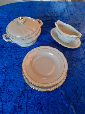 Porcelæn, Service, Edelweiss, Henneberg porcelæn i serien Edelweiss. Ingen skår og aldrig i opvasker
