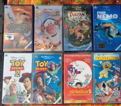 Familiefilm, flere, Diverse film på VHS bånd, kan afhentes.
Giv 25,- Kr per bånd, pengene går til ve