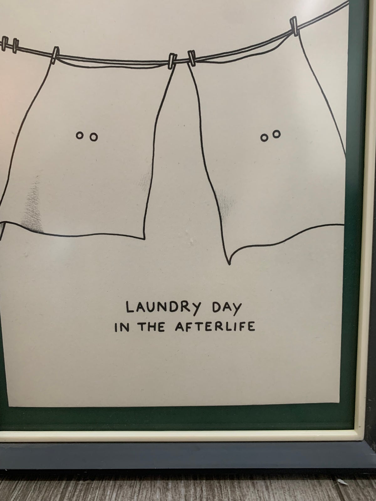 Tryk , huskmitnavn, motiv: Laundry Day In The Afterlife