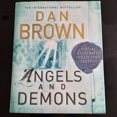Angels and demons illustrated, Dan Brown, genre: krimi og spænding, Flot bog, med spændende illustra