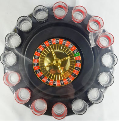 Roulette party game, Shots spil, brætspil, Roulette party spil
Nyt aldrig brugt  
2år -16
Voksen spi