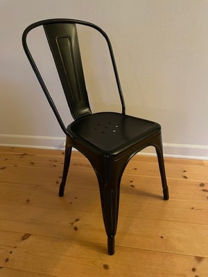 Spisebordsstol, metal, Tolix, Originale Tolix stole - 4 stk - Sorte - God stand. - Købt hos Fick på 