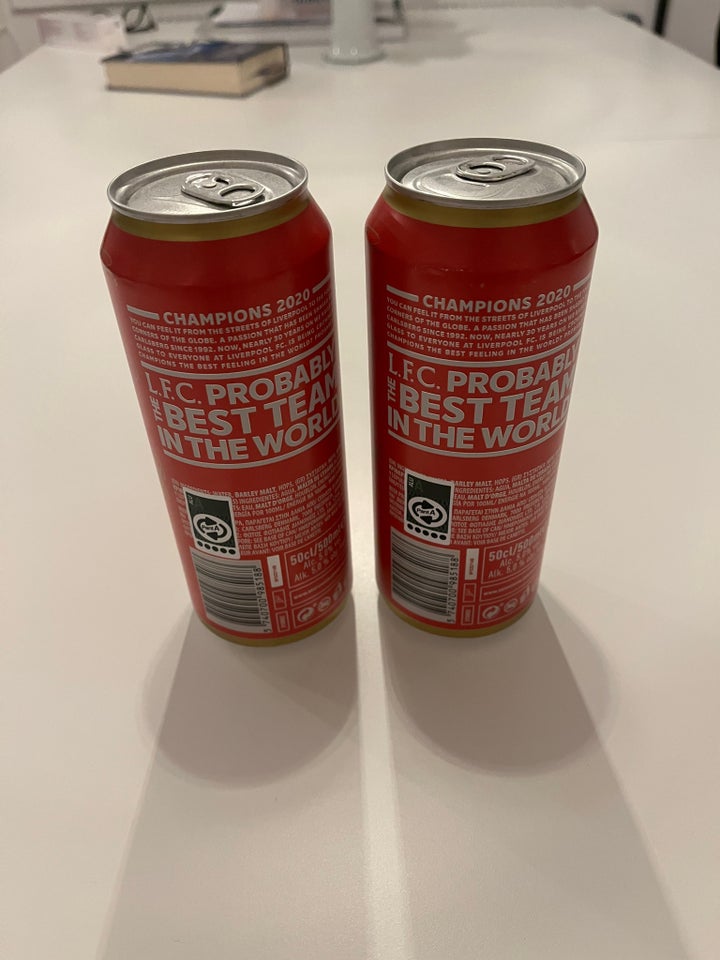 Blind halvkugle kontroversiel Dåser, Carlsberg Liverpool øl - - dba.dk - Køb og Salg af Nyt og Brugt