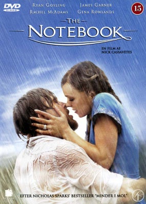 The Notebook NY i folie, instruktør Nick Cassavete, DVD, romantik, 

USA 2004 Dansk cover Danske tek